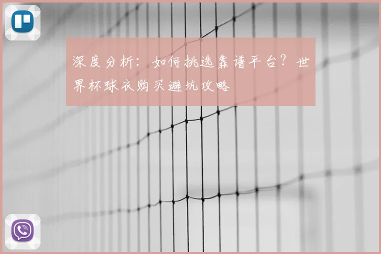 深度分析:如何挑选靠谱平台?世界杯球衣购买避坑攻略